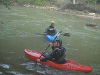 Beau and John on Big Stony Creek in Virginia