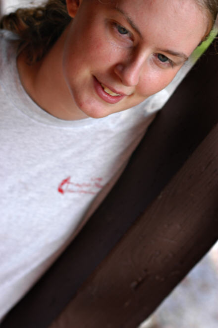 Close up shot of Jess